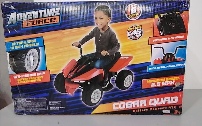 Cobra Quad 6 Volt Battery Powered Ride-On ATV - MSRP $130