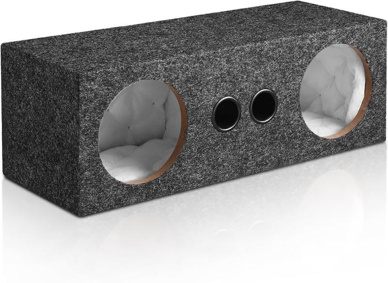 Suacopzar Dual 6.5in Car Audio Subwoofer Enclosure Box - MSRP $55