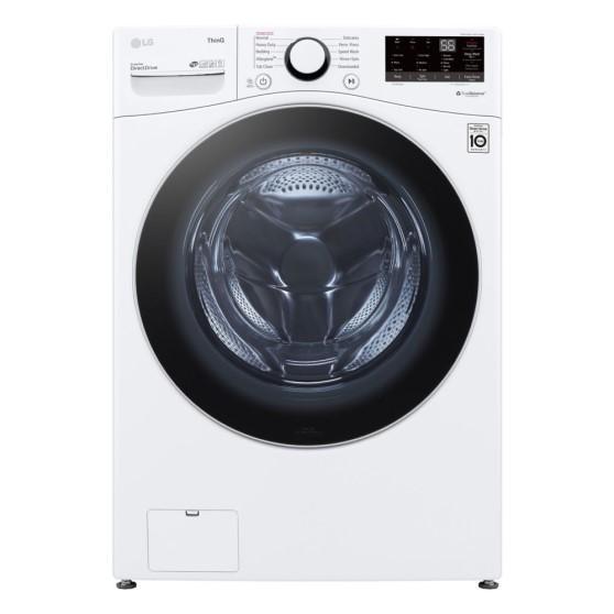 LG Electronics 5.2 Cu. Ft. Stackable Smart Front Load Washer with AI and Wi-Fi in White - MSRP $899