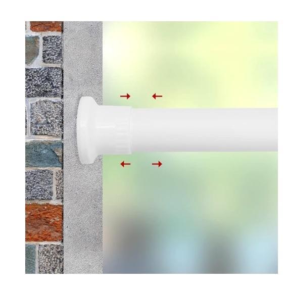 Refrze Room Divider/Shower Curtain Rod Premium Tension - MSRP $35