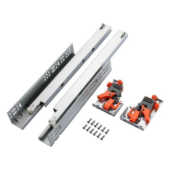 6 Pair, 20in Undermount Soft Close Drawer Slides 100LB - MSRP $98