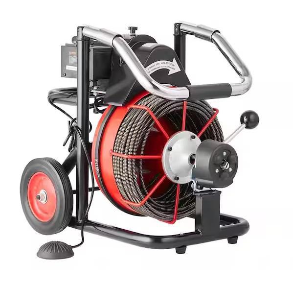 Plumbing - SKYSHALO Drain Cleaning Machine 100ftx3/8in, Design House, SINKOLOGY, Glacier Bay, HDX - Est Retail $1,490