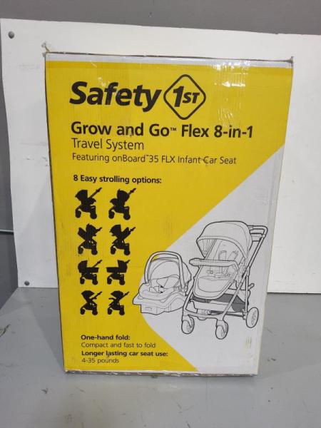 Safety 1st Grow and Go Flex 8-in-1 Car Seat Stroller Combo, Forest Tide - MSRP $252