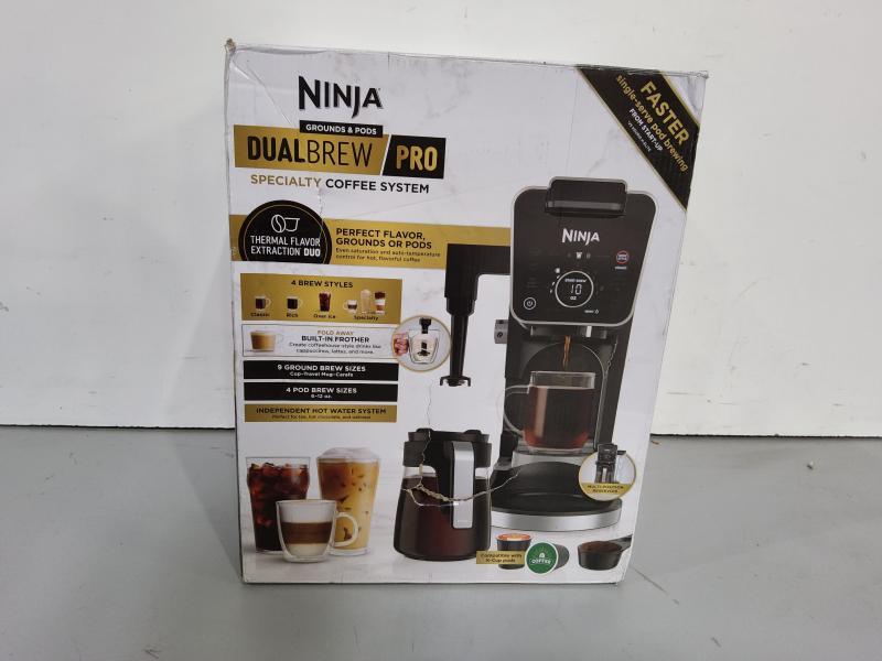 Ninja CFP301 DualBrew Pro Specialty 12-Cup Drip Maker with Glass Carafe, Black - MSRP $239
