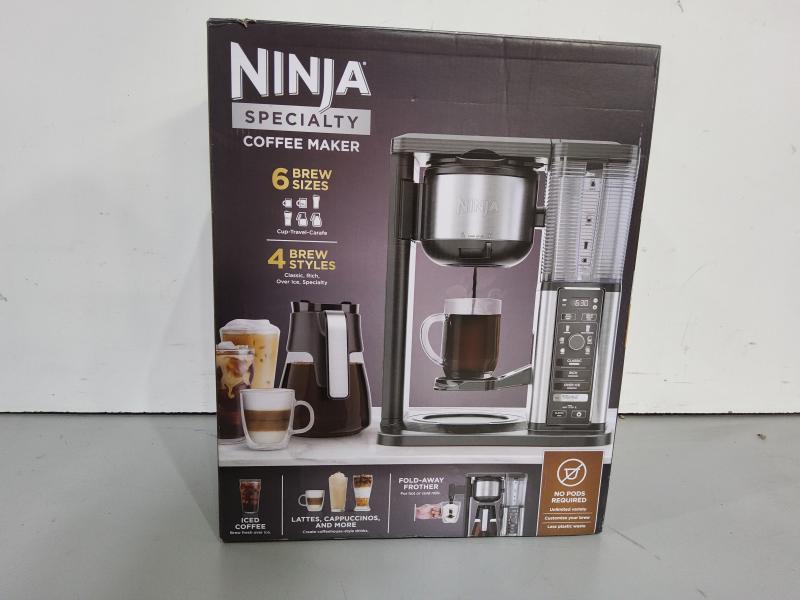 NEW - Ninja Specialty Coffee Maker, 10-Cup Carafe, Hot & Iced Coffee, 6 Brew Styles, 8 Sizes, Black - MSRP $129