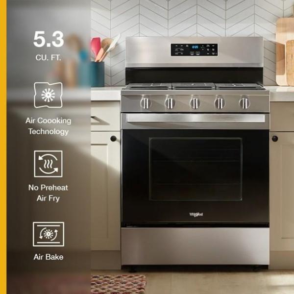 Lot of 4 Whirlpool Gas Ranges - MSRP $3,392