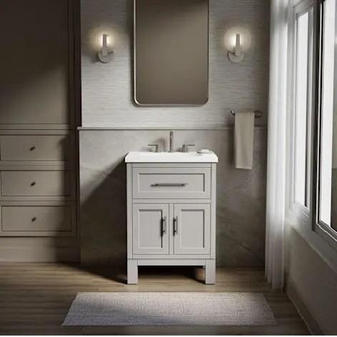 Kohler K-28379-ASB-1WT Vanity Set - MSRP $1,068
