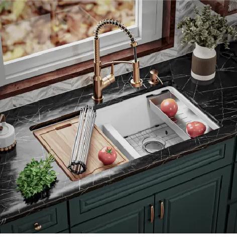 Karran USA QUWS-880-WH Kitchen Sink - MSRP $462