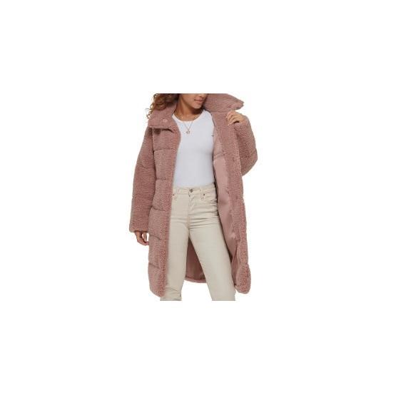 Apparel - Levi'sLong Sherpa Snap-Closure Teddy Coat, La Blanca Cross Front Keyhole 1pc, Flora - Original MSRP $1,836