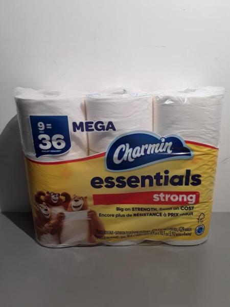 Home - Charmin Strong Mega Toilet Paper Rolls, Bounty Select Size Paper Towels - MSRP $1,048