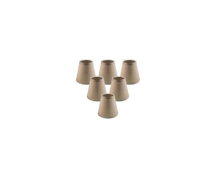 Royal Designs CS-1004-5GR-6 Clip-On Empire Chandelier Lamp Shades - MSRP $41