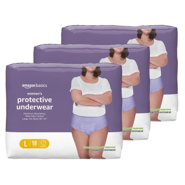 Incontinence Underwear,  Protective Disposable - MSRP $34