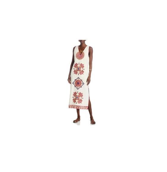 Apparel - Farm Rio Marys Tiles Sleeveless Midi Dress, Free People Lucky You Overall, Lucinda Midi -Original MSRP $1,633