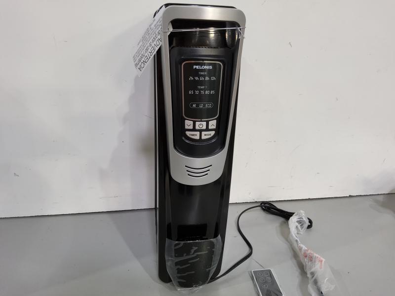 PELONIS Radiator Heater for Large Room with Remote, Thermostat & LED Display, Silver - MSRP $94