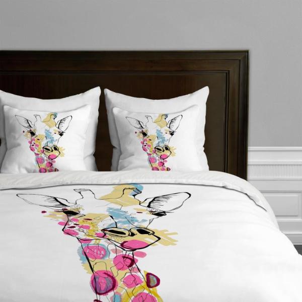 Home - Deny Designs Duvet Cover Set, Society6 Shower Curtain, Pointehaven Northwoods Duvet Set - MSRP $1,481