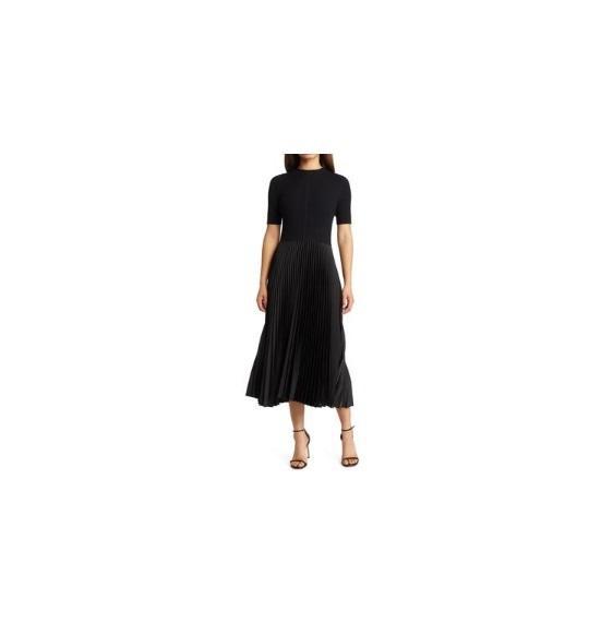 Apparel - BOSS Fadrid Ribbed Pleated A-Line Dress, SKIMS Cotton Rib Thermal Leggings - Original MSRP $2,968