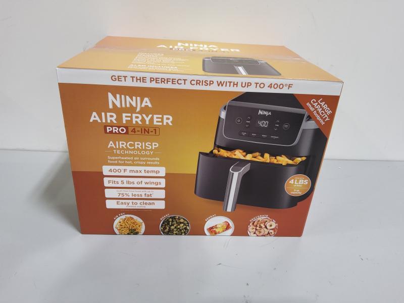 Ninja Air Fryer Pro 4-in-1 with 5 QT Capacity, Nonstick Basket & Crisper Plate, Grey - MSRP $129
