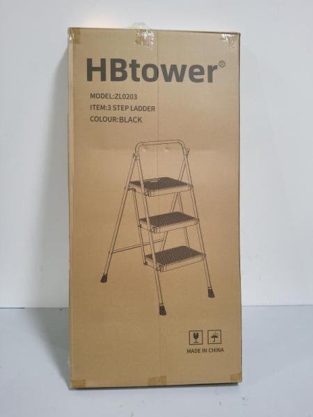 HBTower Folding Step Ladder with Anti-Slip Pedal - MSRP $63