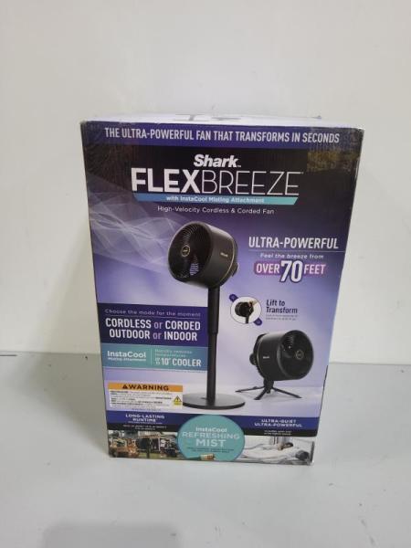 Shark FlexBreeze Fan Oscillating fan, Pedestal & Tabletop, Corded & Cordless Portable Fan - MSRP $149