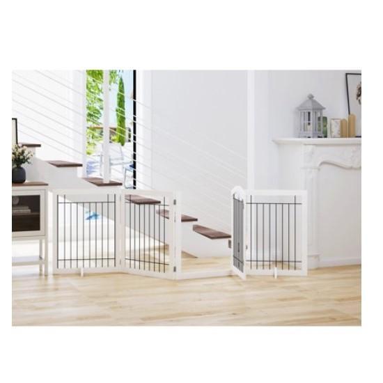 Spirich Dog Gate, Otsun Adirondack Chair, Candockway Threshold Ramp, Qeromy Box Spring - MSRP $1,349
