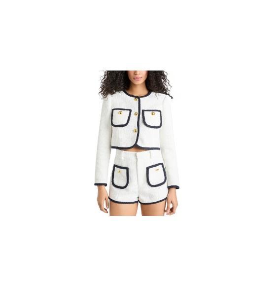 Apparel- Cinq A Sept Auden Tweed Contrast Trim Jacket, Vince, Ralph Lauren, Eileen Fisher, Mother -Original MSRP $2,378