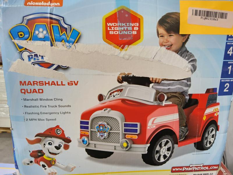 Paw Patrol Marshall 6V Quad Ride-On - MSRP $74
