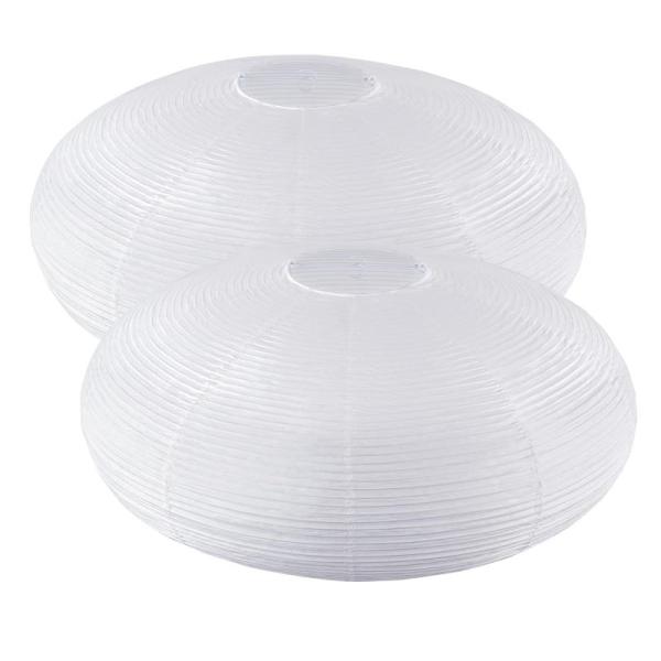 White Oval Hanging Paper Lantern 22in - MSRP $35