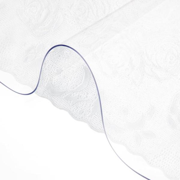 VEVOR Plastic Table Cover 42 x 78 Inch 1.5 mm Thick Clear - MSRP $33