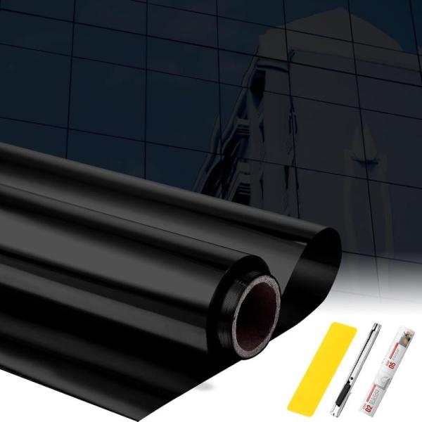 Pushglossy 36inx50ft One Way Window Film, Privacy - MSRP $66