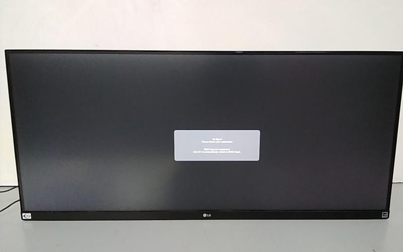 A Grade - LG 34BR65F-B 34 LG MONITOR, 2560 X 1080, 21:9 IPS, HDMI 1.4 (2), DP 1.4 - MSRP $534
