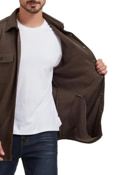 (40) Cloud Veil Men's Quilted Knit Shirt Jackets MSRP $ 6,000.00