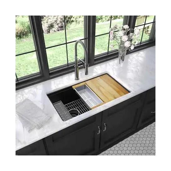 Plumbing - Elkay Kitchen Sink, Kohler Mirrors, Air King Pivoting Industrial Floor Fan - MSRP $5,070