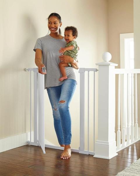 General Merchandise - Cumbor 36" Extra Tall Baby Gate, Whole House Iron, Bathroom Vanity Light - MSRP $1,953