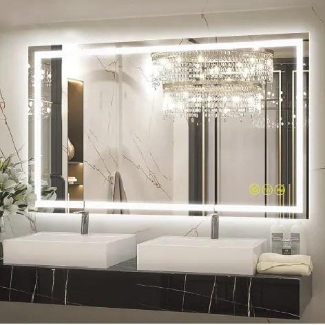 Bellevue BOMIR78364 Frameless Bathroom Wall Mirror - MSRP $773