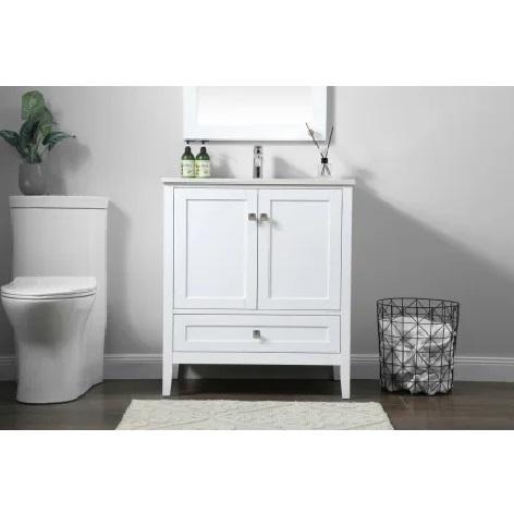 Elegant Lighting VF21130WH Vanity Set - MSRP $694