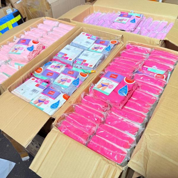 Bulk Lot of 500 Hanes Womens 3 Pack Cotton Bikini Underwear MSRP $5786