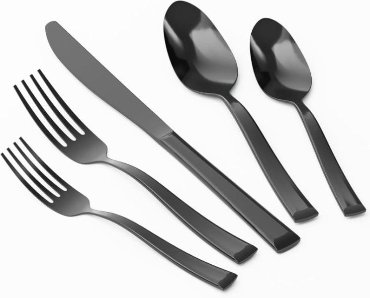 Home - Chef Maeve 6-Piece Color Pop Cutlery Set, 16 Piece Gold Silverware Set - MSRP $9,549