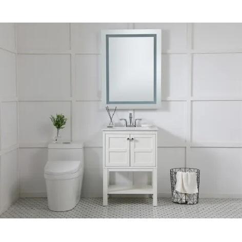James Allan EGMIR67155S Frameless Bathroom Wall Mirror - MSRP $367
