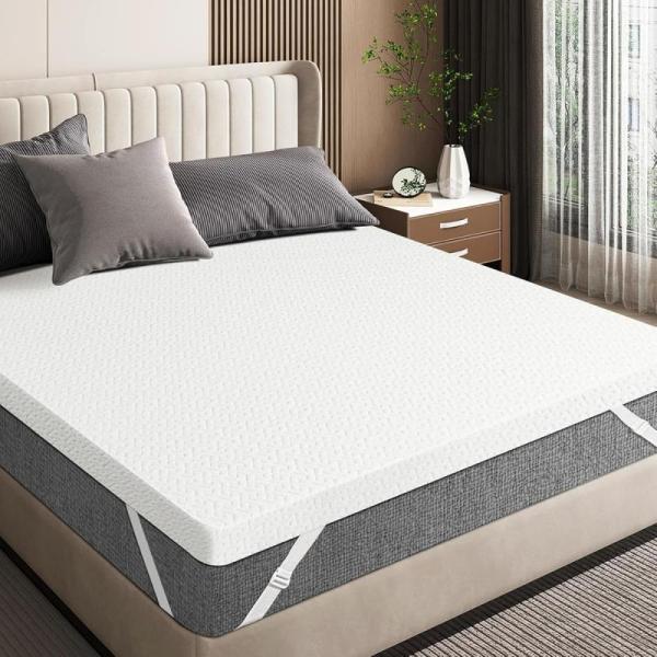 Czpalo 3in Gel Memory Foam Mattress Topper, Twin Cooling - MSRP $112