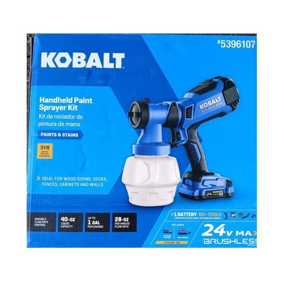 Home Improvement - KOBALT Handheld Paint Sprayer Kit, Zoeller Cast Iron Sewage Ejector Pump - MSRP $3,315