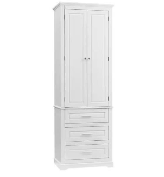 Home Decor - URTR 70"H White Adjustable Shelves Storage Cabinet, ASHLEY Roybeck Cabinet, Furinno - Est Retail $1,189
