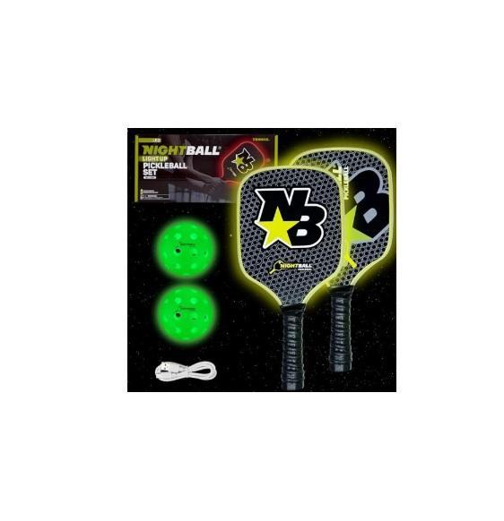 General Merch - Nightball LED Pickleball Paddels, Soccer Ball, Bat & Ball & More - Original MSRP $327