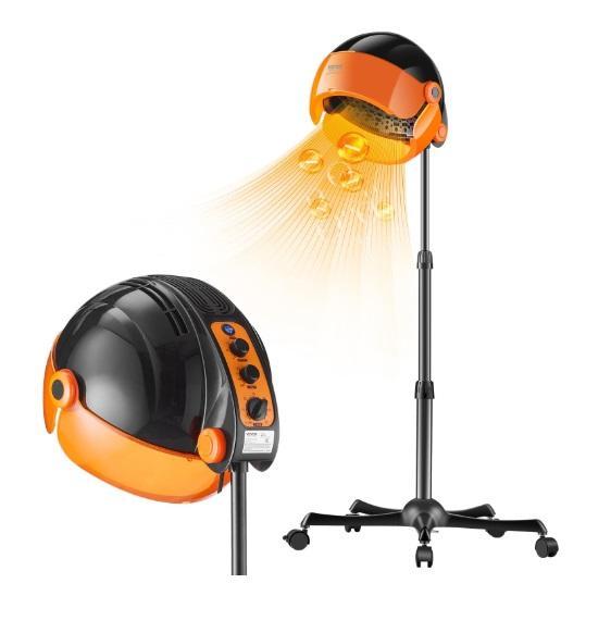 VEVOR 1875W Hooded Bonnet Dryer, Elite Gourmet EIM916 Old Fashioned 6Qt Wood Bucket, Foldable Pet Stairs - MSRP $1,172