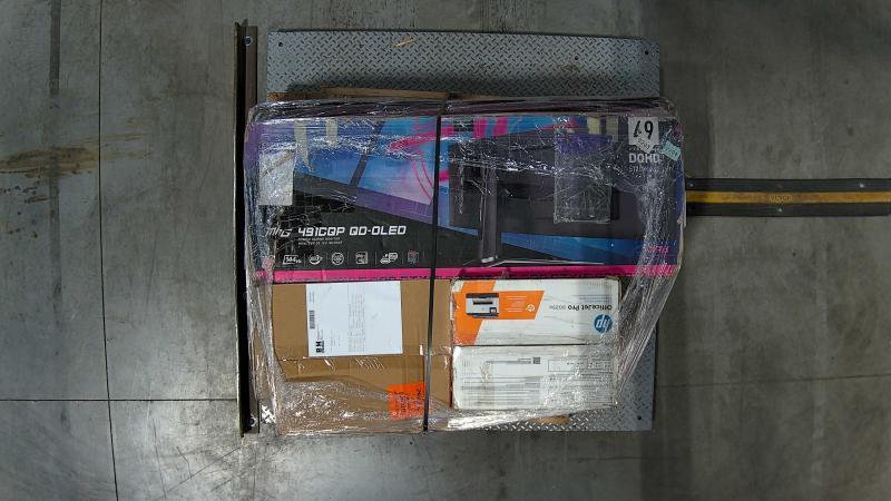 Electronics - Dell 49" Curved Monitor, Oklahoma Sound Lectern, HP OfficeJet Pro Printer - MSRP $4,575