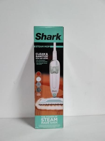 Shark S1000 Steam Mop with Dirt Grip Pads, Removable Water Tank, White/Seafoam - MSRP $59