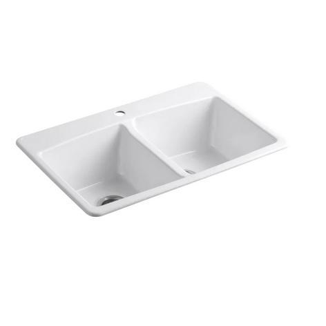 Kohler K-5846-4-0 Cast-Iron Kitchen Sink - MSRP $579
