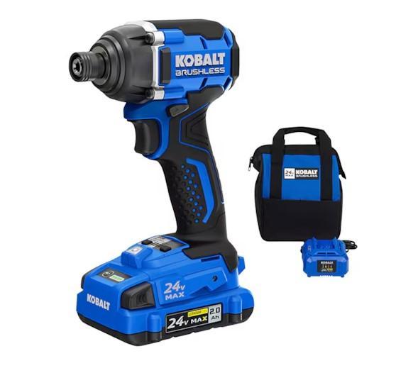 Kobalt 24V Impact Driver Kit, Rubi Ceramic Tile Cutter, Kobalt Digital Infrared Thermometer - MSRP $2,389