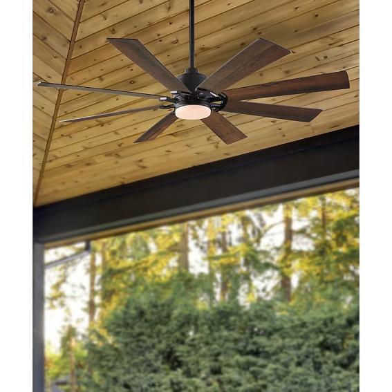 Talamore 60" Outdoor LED Ceiling Fan, Skil Leaf Blower, Teknor Apex 100' Garden Hose - MSRP $2,864