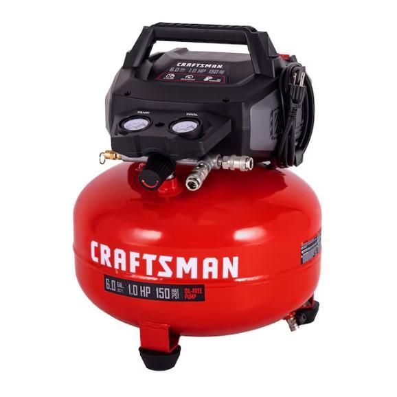 Craftsman Pancake Compressor, Calverton 52" Ceiling Fan, Everfield Tub & Shower Faucet - MSRP $2,646