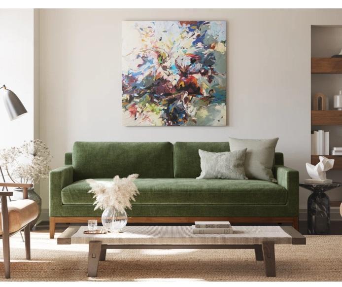 Truckload- Housewares - Rayana 90" Velvet Square Arm Sofa, Modern Double Barn Door Ego, Dorman Nightstand -MSRP $30,034